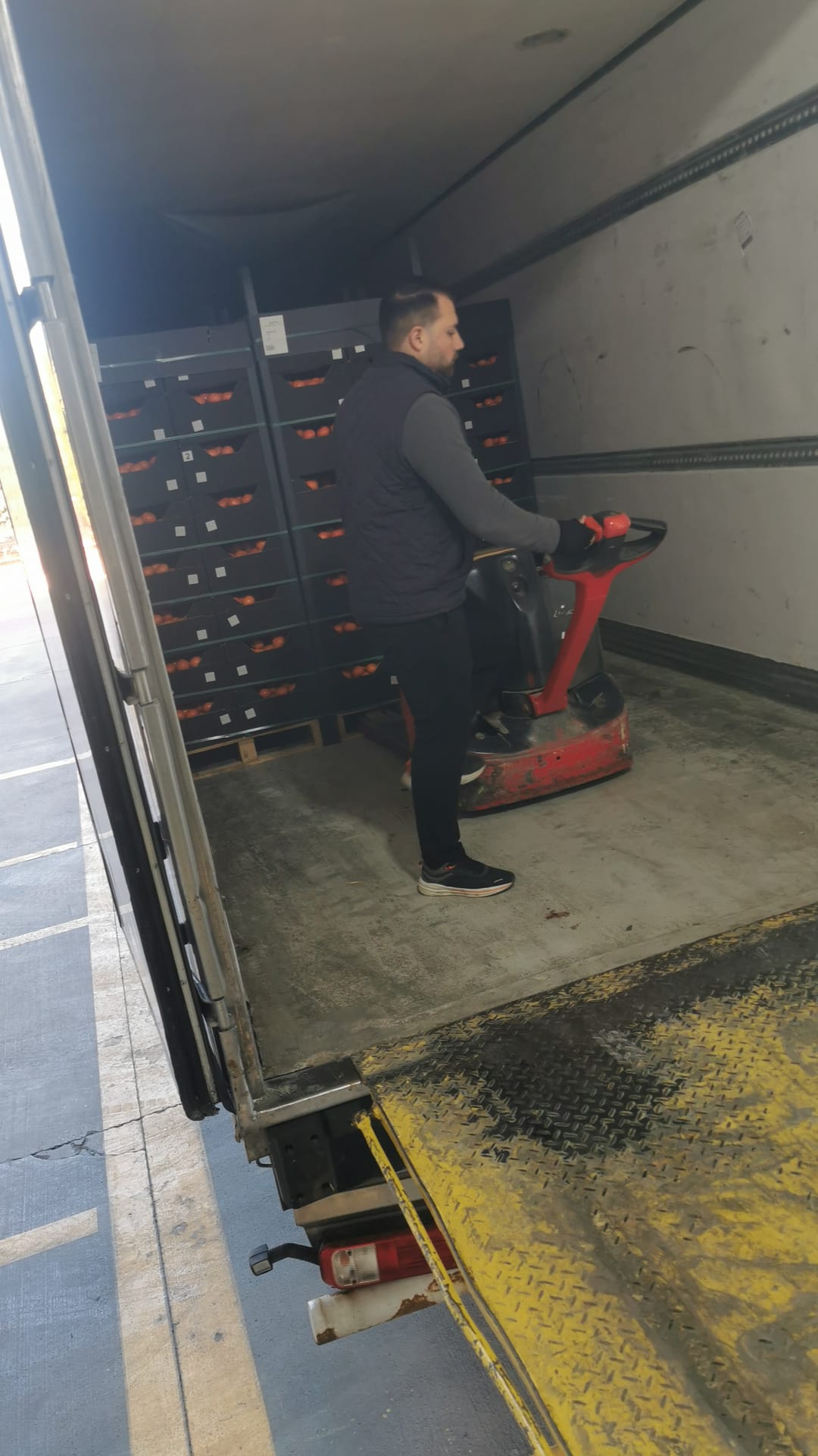 Tangerine transport from Türkiye to Poland